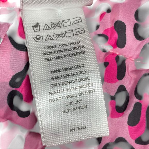 Novogratz Dog Sz Large Puffer Vest Jacket Coat Pink Animal Print Reversible Pink - Picture 10 of 12